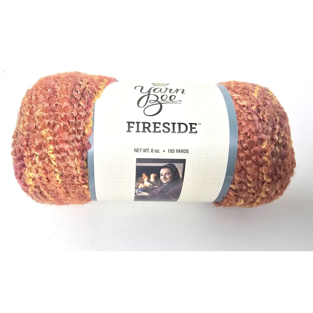 Yarn Bee Fireside Orange Yarn Skein Mandarin/03 185 Yds. Rated 5